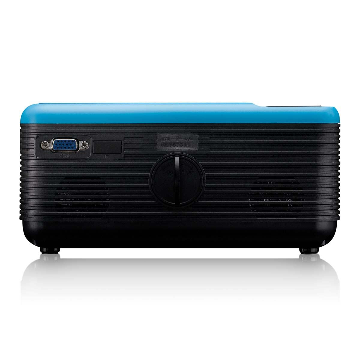 Lenco LCD Projector, DVD Player & Bluetooth® with high resolution, supports Full HD 1080P content Blue