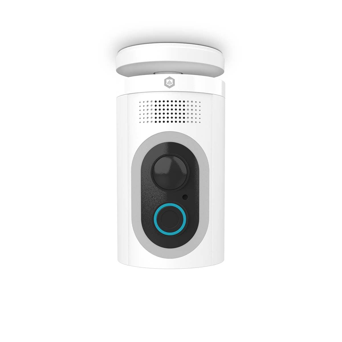 Nedis SmartLife Outdoor Camera | Spotlight | 3MP Full HD 1296p | IP65 | Max. battery life: 6 Months | Cloud Storage (optional) / microSD (not included) | 5 V DC | With motion sensor | Night vision | White