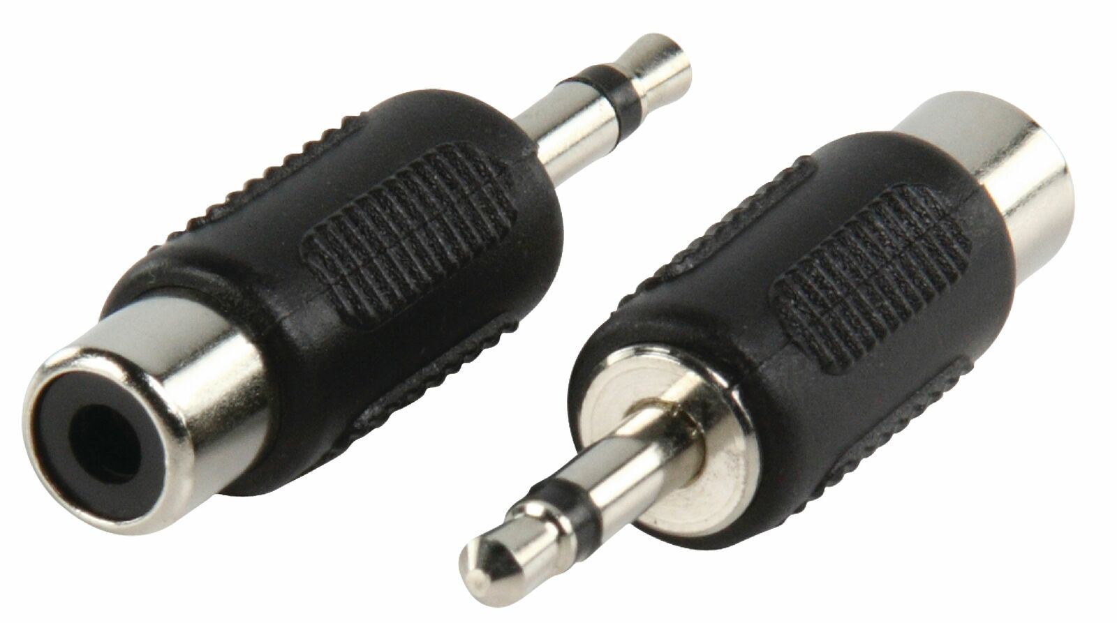 Nedis Mono Audio Adapter | 3.5 mm Male | RCA Female | Nickel Plated | Straight | ABS | Black | 1 pcs