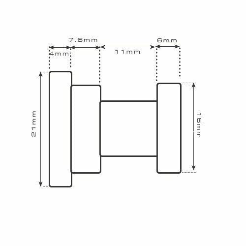 Ex-Pro Spigott Light Stand / Tripod Adapter with 1/4" & 3/8" Threads.
