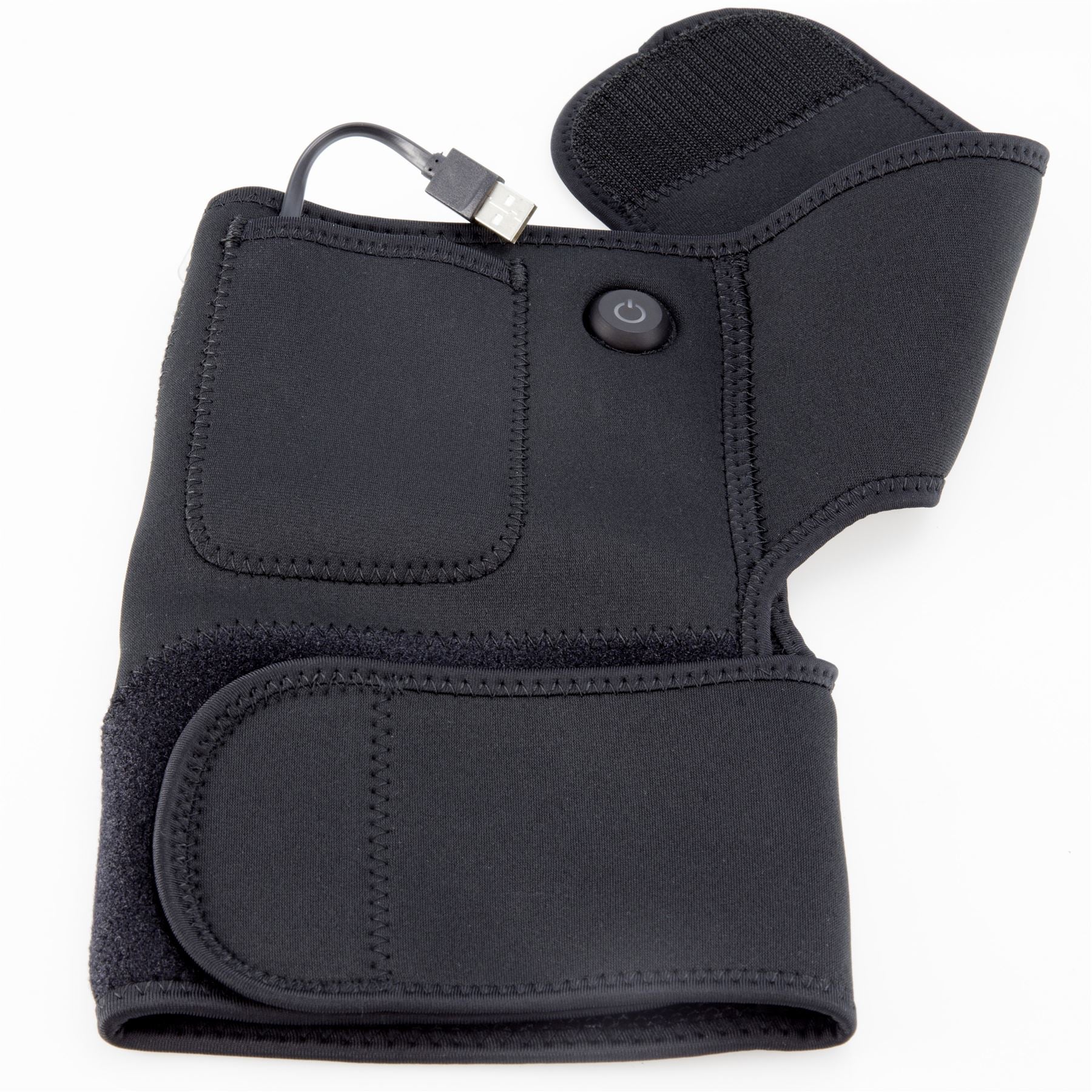 Fysic Wireless Heating Pad for Left Knee - Heated Knee Support 3 Adjustable Heat Temperature Levels (Portable use Possible with a Power Bank)