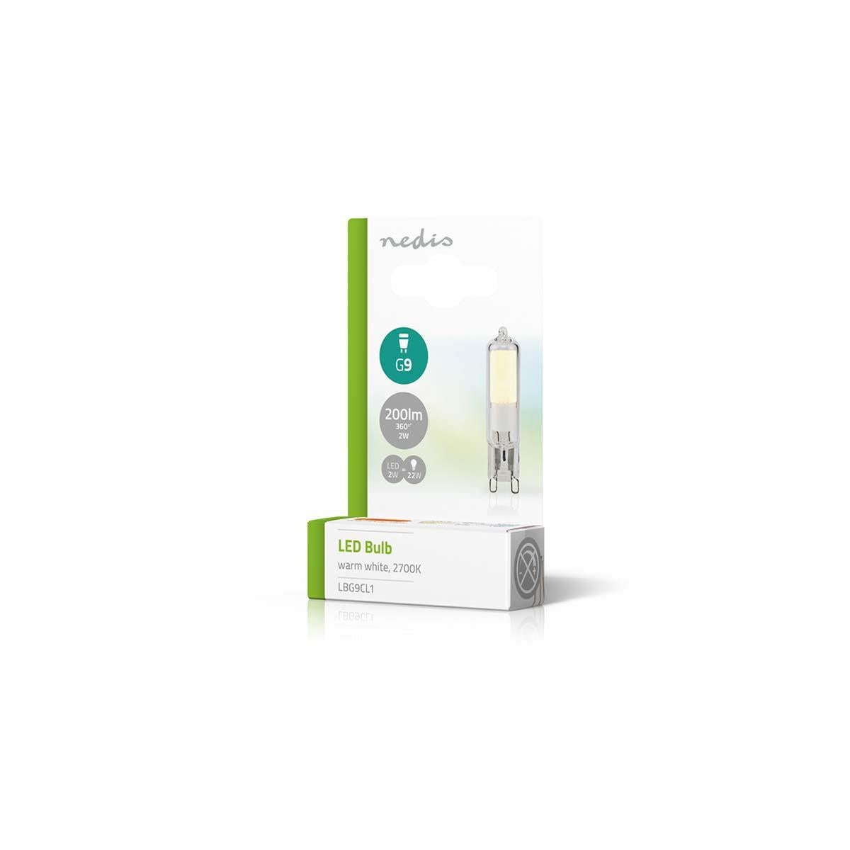 Nedis LED Lamp G9 | 2 W | 200 lm | 2700 K | Warm White | Number of lamps in packaging: 1 pcs