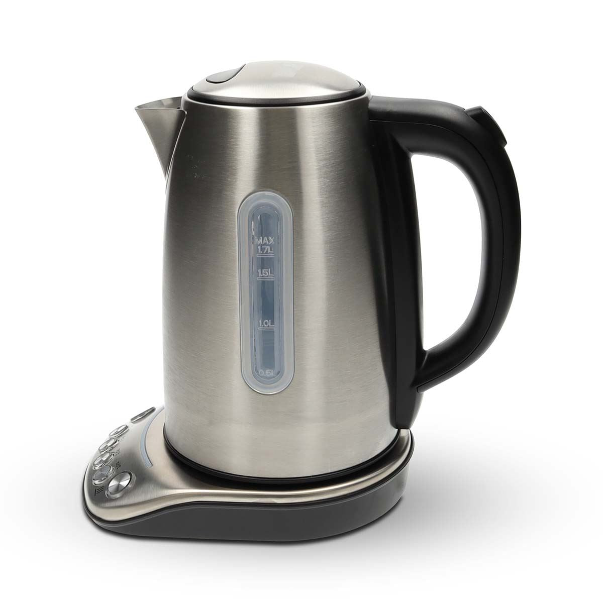 Nedis Smart Wi-Fi Kettle, 1.7L Stainless Steel, Variable Temperature 70-100oC, 2200W, App& Voice Control, Compatible with Alexa & Google