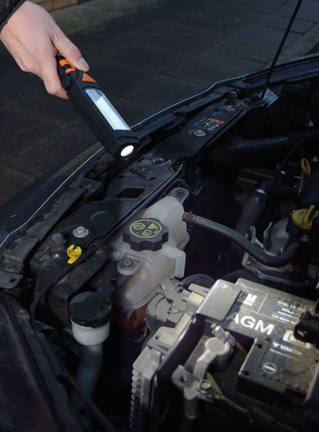 Lyyt | 3-in-1 Rechargeable Bright Worklight: 3W COB LEDs, Secondary LED Torch, and Emergency Red LED | Features Swivel Hook, Magnet, and USB Powerbank Function