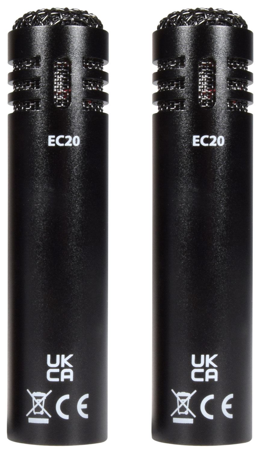 Citronic EC20 Ultra Sensitivity Mini Cardioid Condenser Microphones - Pair