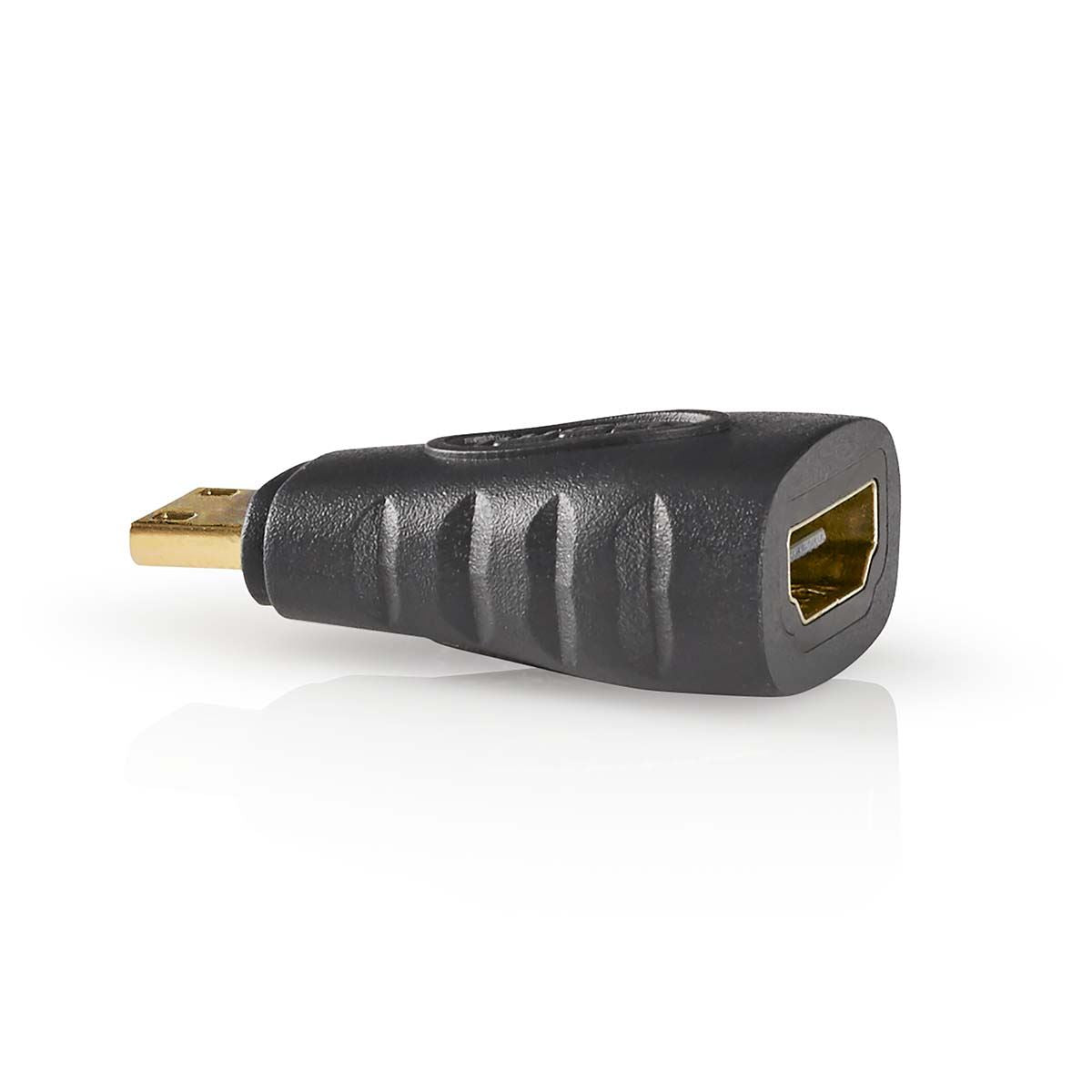 Nedis HDMI™ Adapter | HDMI™ Mini Connector to HDMI™ Female | Gold Plated | Straight | ABS | Anthracite