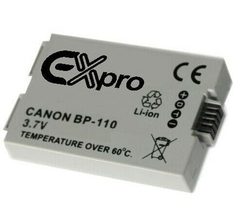 Ex-Pro Canon BP-110 BP110 Canon Li-on Digital Camera Battery