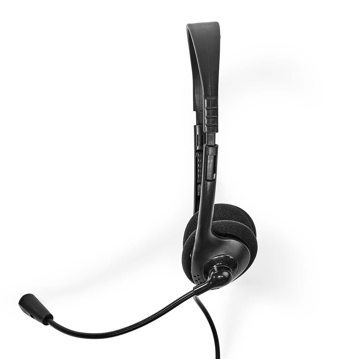 Nedis PC Headset | On-Ear | Stereo | USB Type-A / USB Type-C™ | Fold-Away Microphone | Black