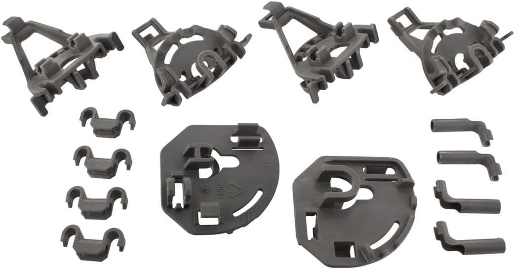 Dishwasher Lower Basket Bearing Kit for Bosch, Neff, Siemens Multi-Model Fitting Grey Part 418675