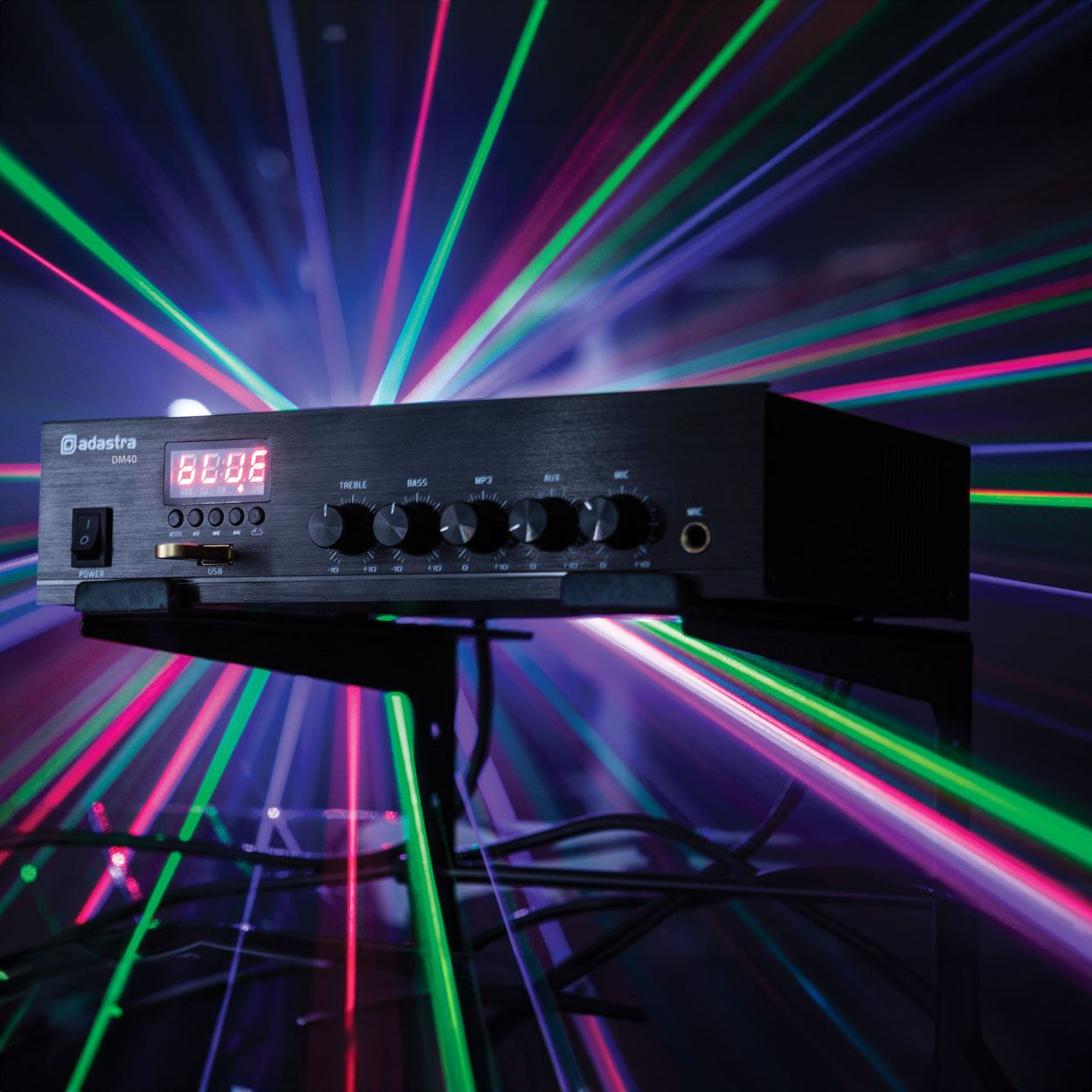 Adastra DM40 40W 100V Line Digital Mixer Amplifier with BT/FM/USB