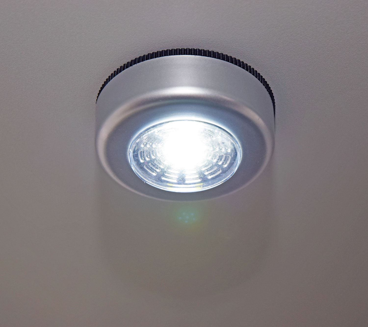 Lyyt Set of 3 Battery Powered COB LED Push Lights, Self Adhesive – Bright, Long-Lasting, & Easy to Install | Wardrobes, Cupboards, Under Stairs, Deep Drawers & Attic Spaces