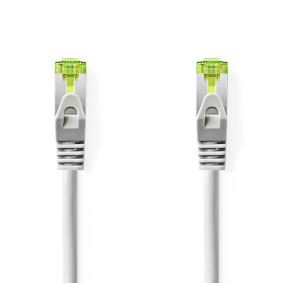 Nedis CAT7 Network Cable | S/FTP | RJ45 Male | RJ45 Male | 1.00 m | Snagless | Round | LSZH | Grey | Label