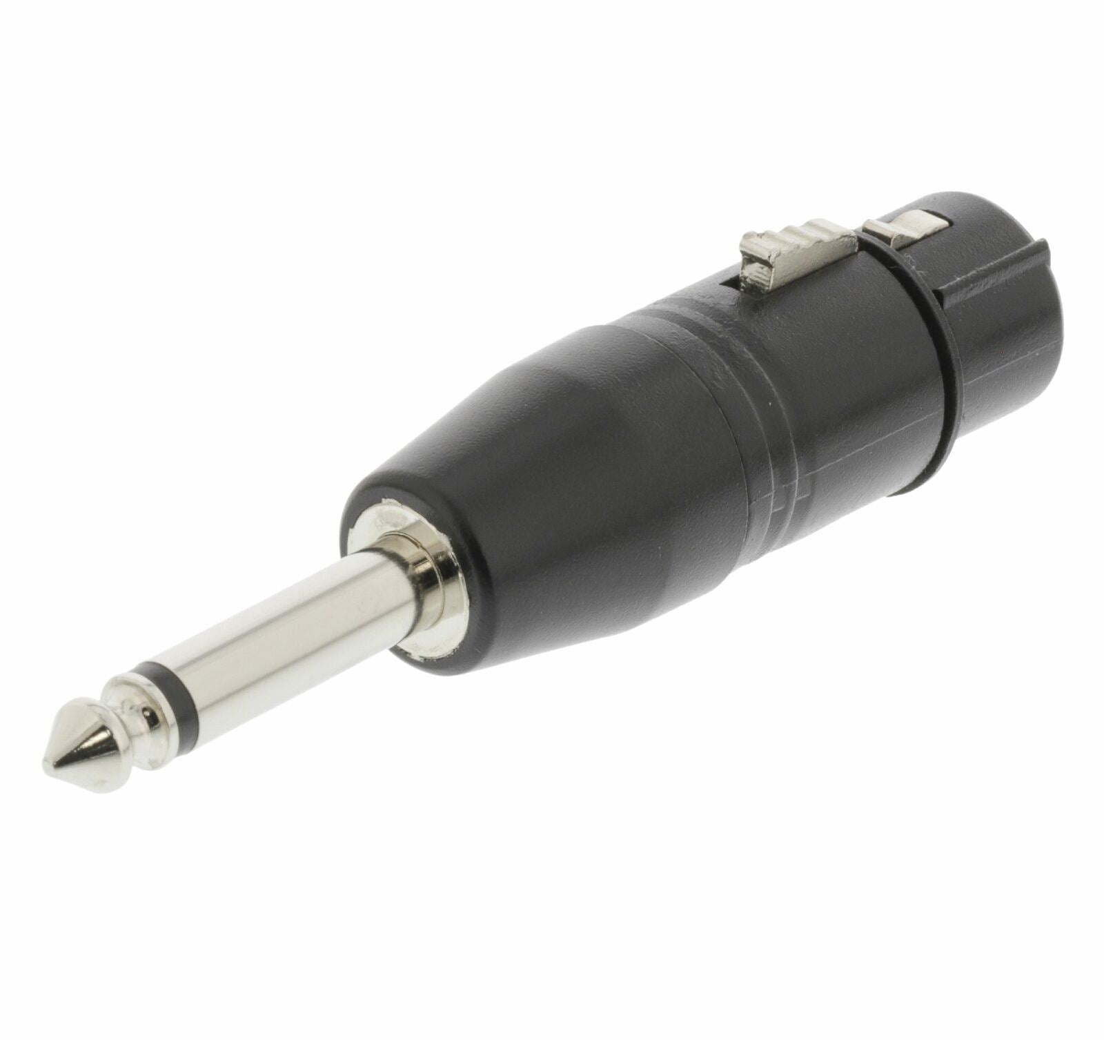 Nedis XLR Adapter | XLR 3-Pin Female | 6.35 mm Male | Nickel Plated | Straight | Metal | Black | 1 pcs | Polybag