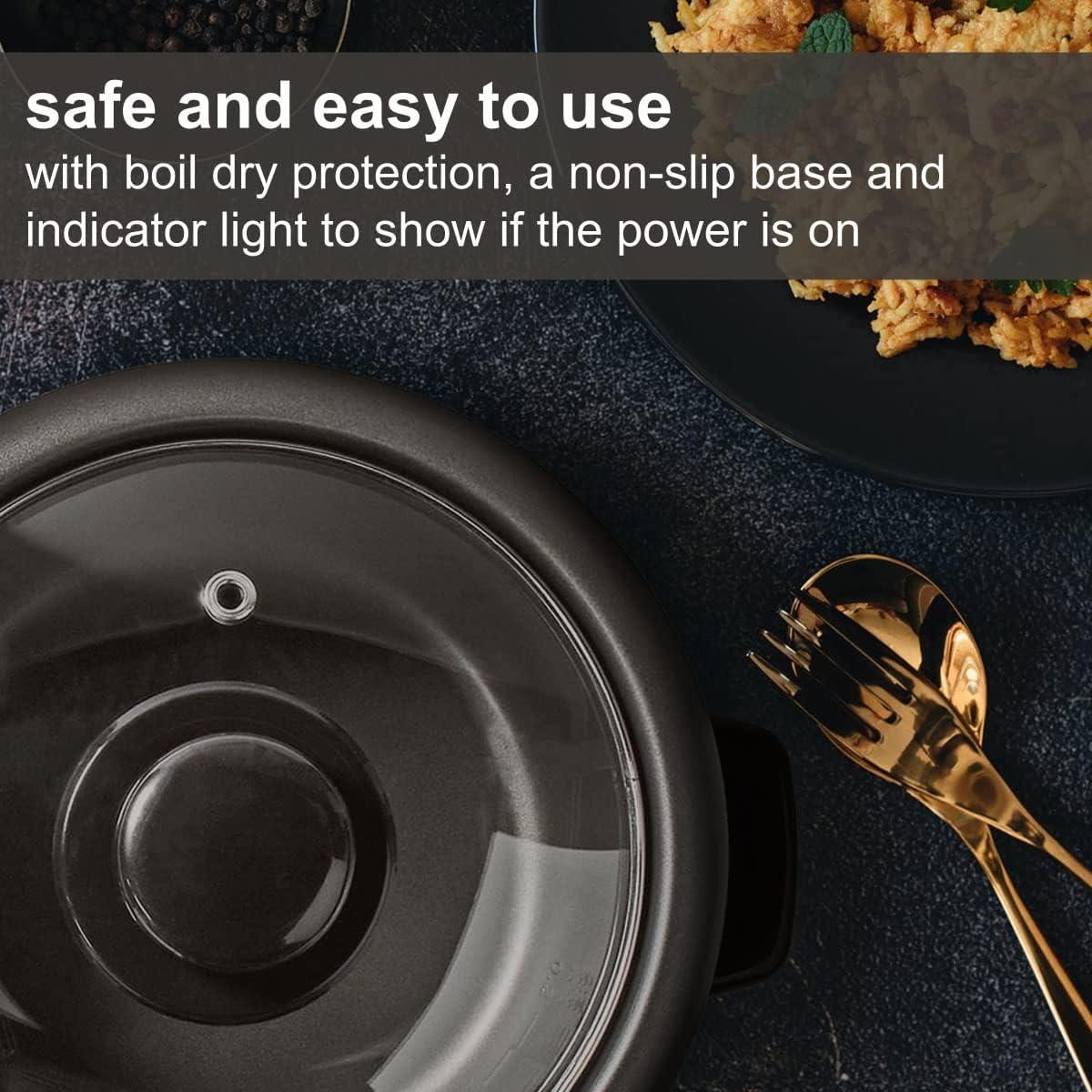 Nedis Rice Cooker, 1L, 400W, Cooks Up to 3 Portions, Non-Stick Removable Bowl, Auto Shut-Off & Keep Warm Function, Easy Meals, Stainless Steel � Silver