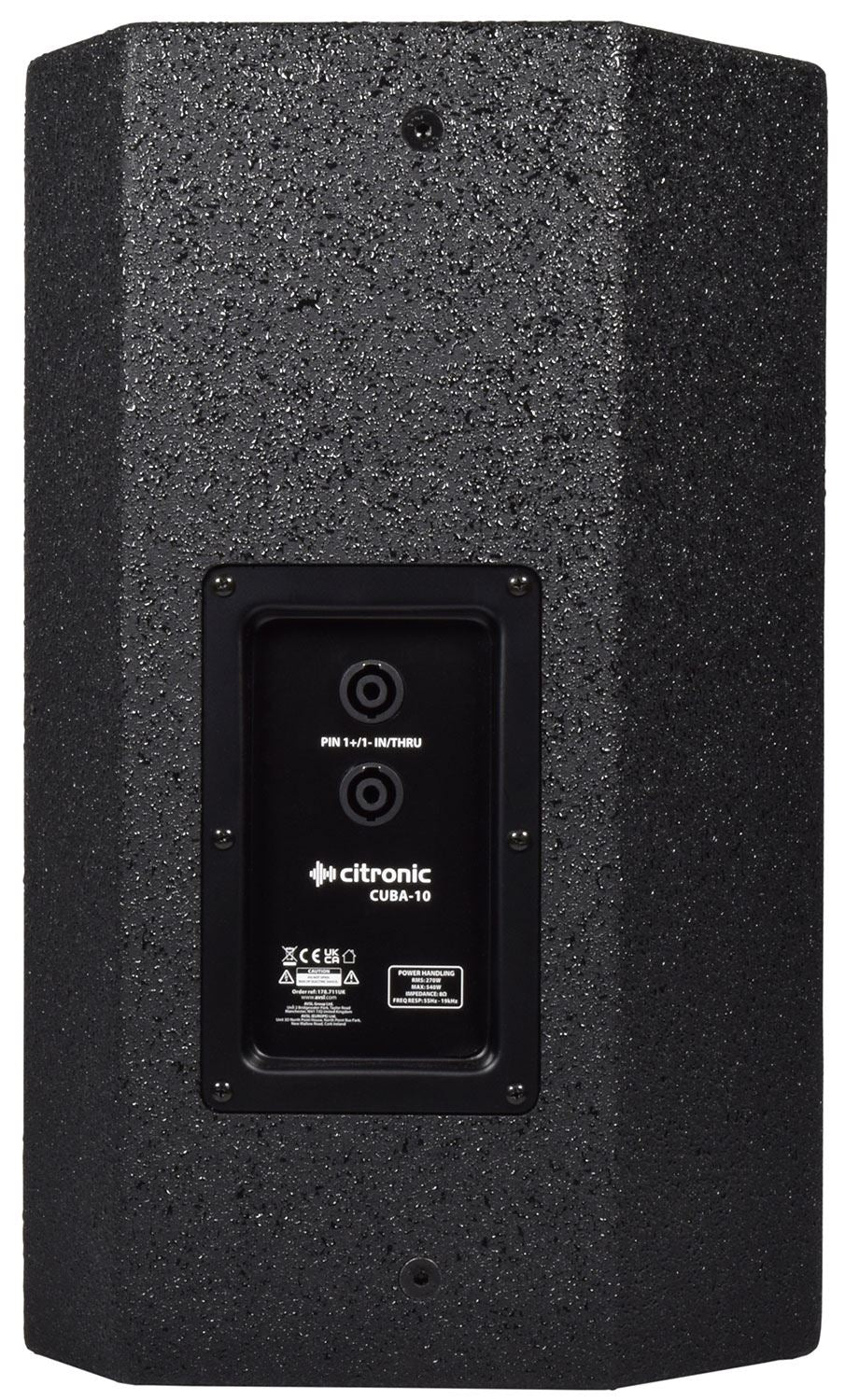 Citronic CUBA-10 Passive Full-Range Cabinet Spealer 10" 270W Black