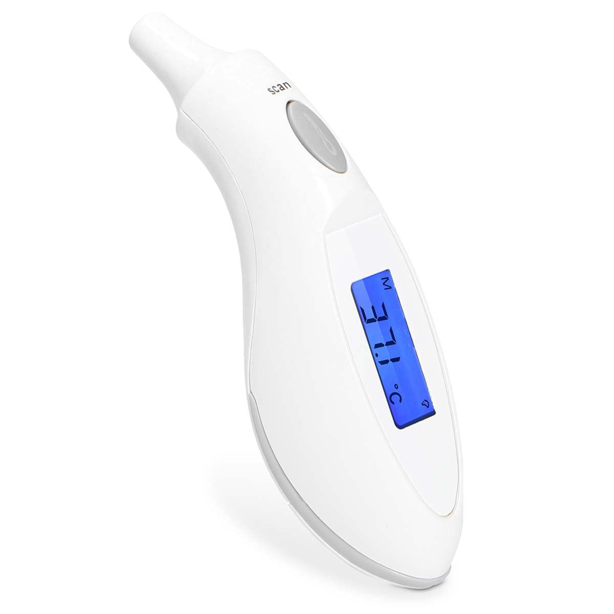 Alecto Ear Thermometer for Adults and Kids, Infrared Temperature Thermometer for Children, Digital Baby Body Thermometers with Save Function
