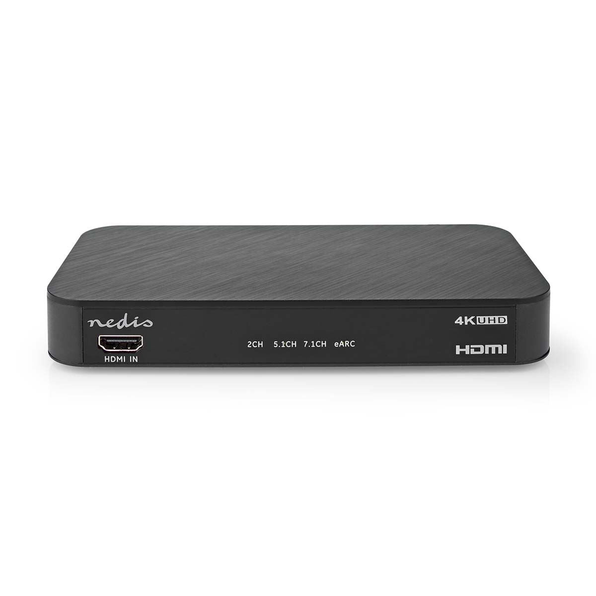 Nedis Digital Audio Converter | 2-way | Connection input: DC Power / 1x HDMI™ Input to Connection output: 1x 3.5 mm / 1x TosLink / 3x HDMI™ Output | Automatic / Push Button | Anthracite