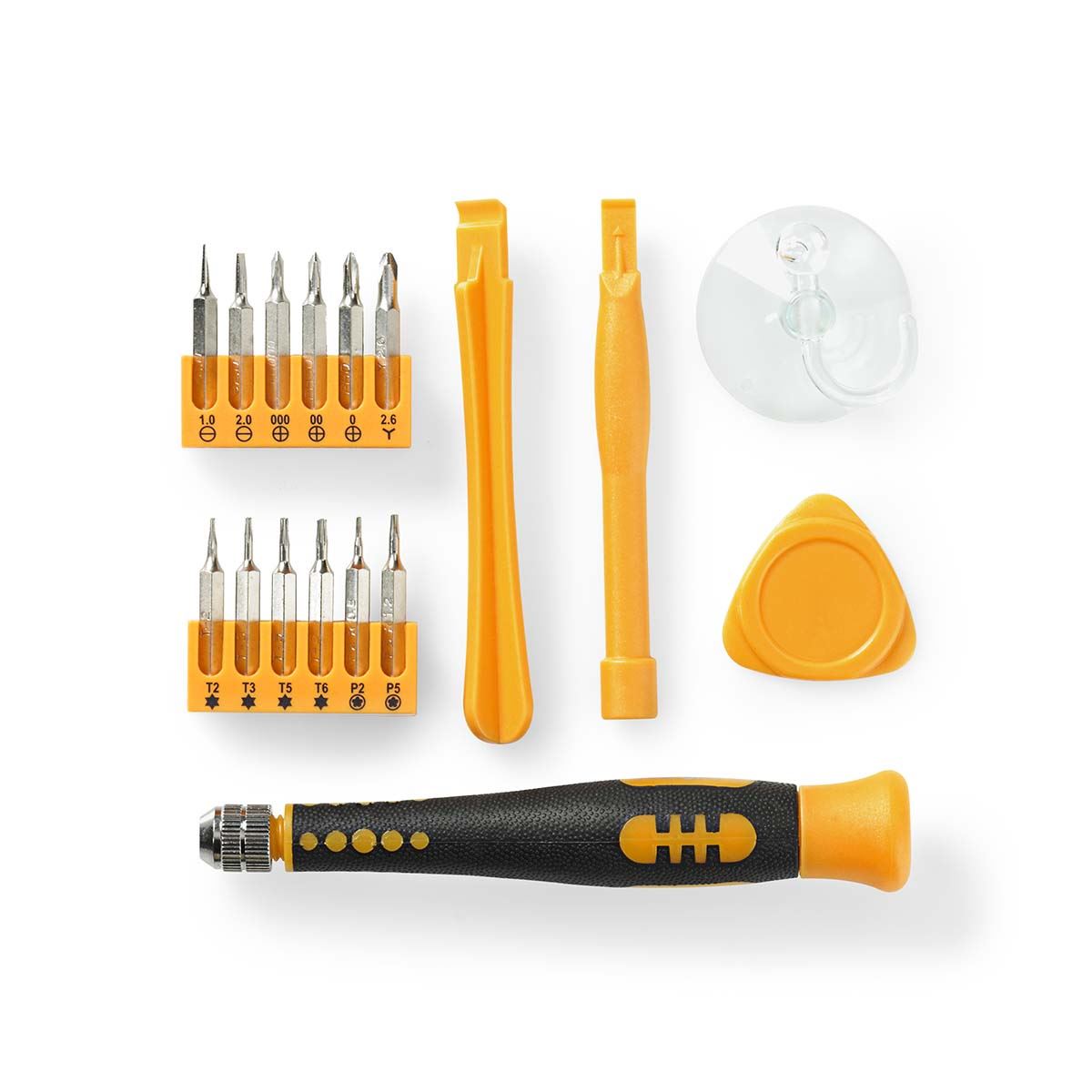 Nedis Phone/tablet repair set | 17-in-1 | PC / Smartphone / Tablet | Philips bits | Slotted bits | Pentalobe bits | Tri-wing bits