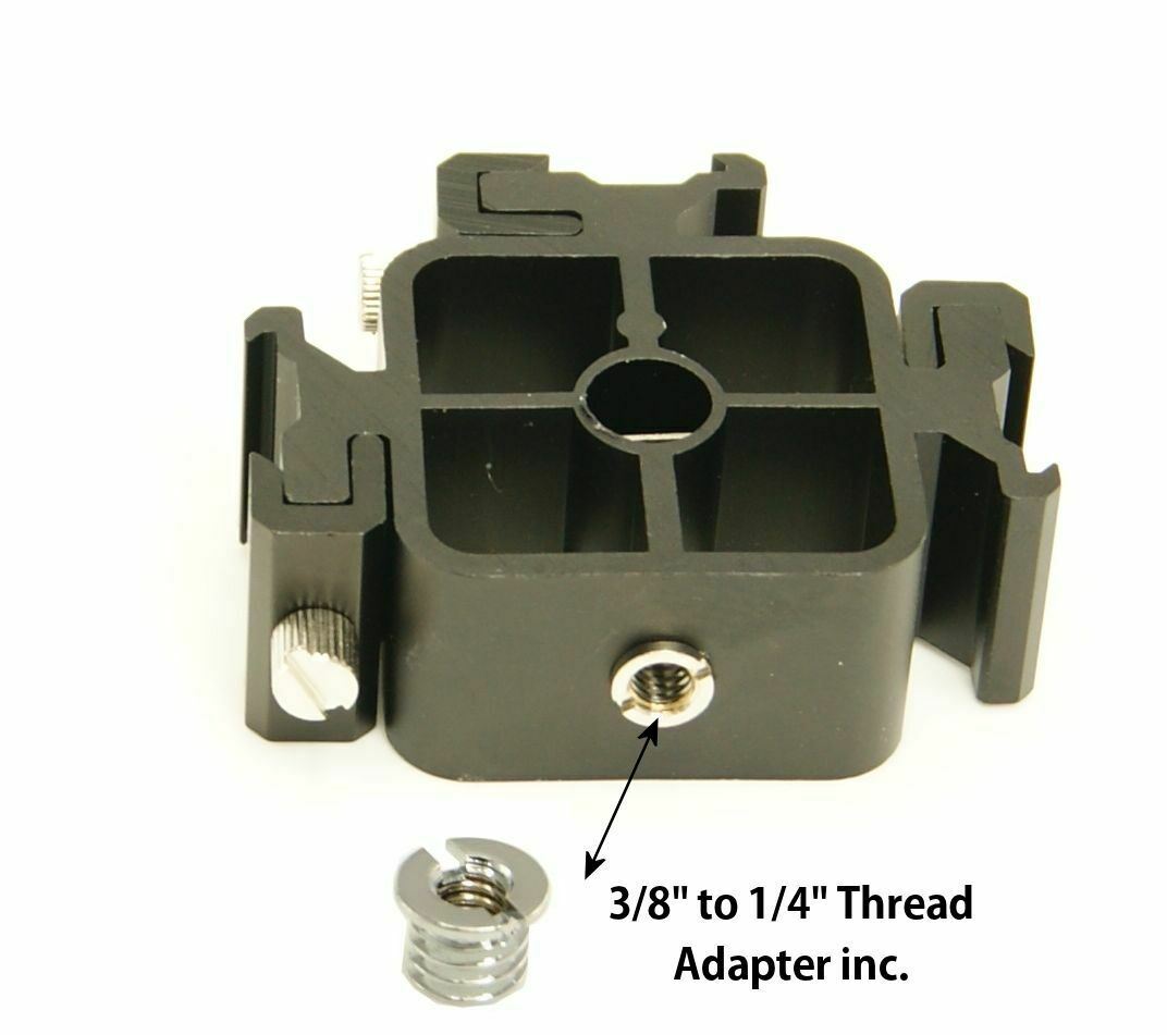 Ex-Pro Metal Triflash 3 Way Bracket with 3 Flash Cold Shoe Mounts [Bracket only]