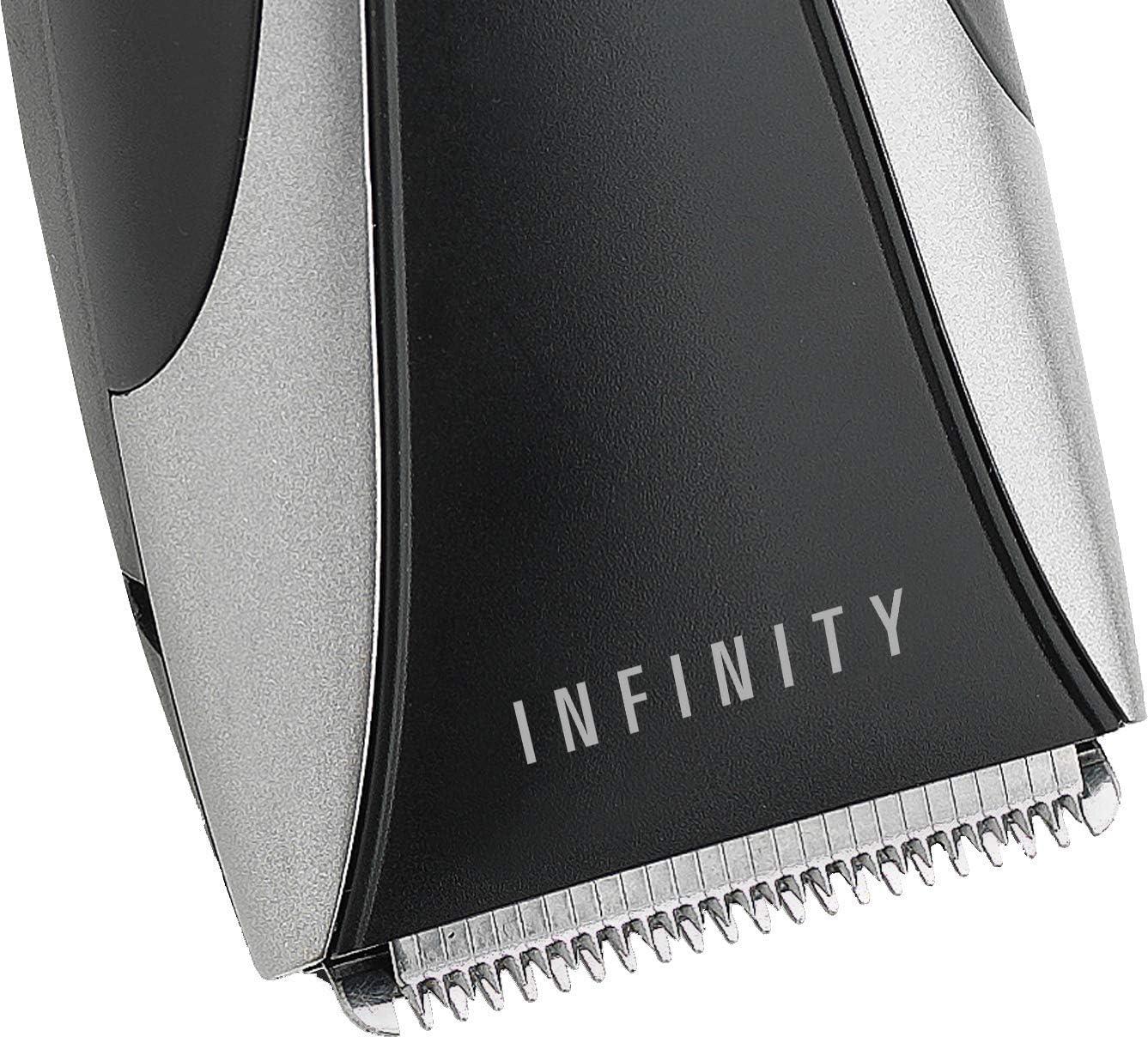 MELISSA Hair Clippers for Men, Cordless Rechargeable Hair Trimmer Beard Trimmer for Men with Scissors & 2 Distance Combs 3W - Black