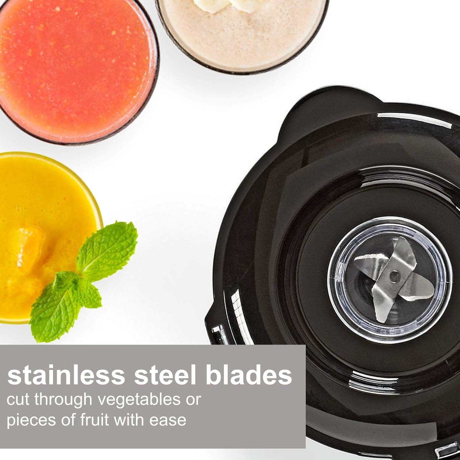 Nedis Table Top Blender, 800W, with 1.5L Plastic Jug, 2 Speed Settings and Pulse Function, Ideal for Fruit Juice, Vegetables, Soup, Smoothies, Protein Shakes and more - White