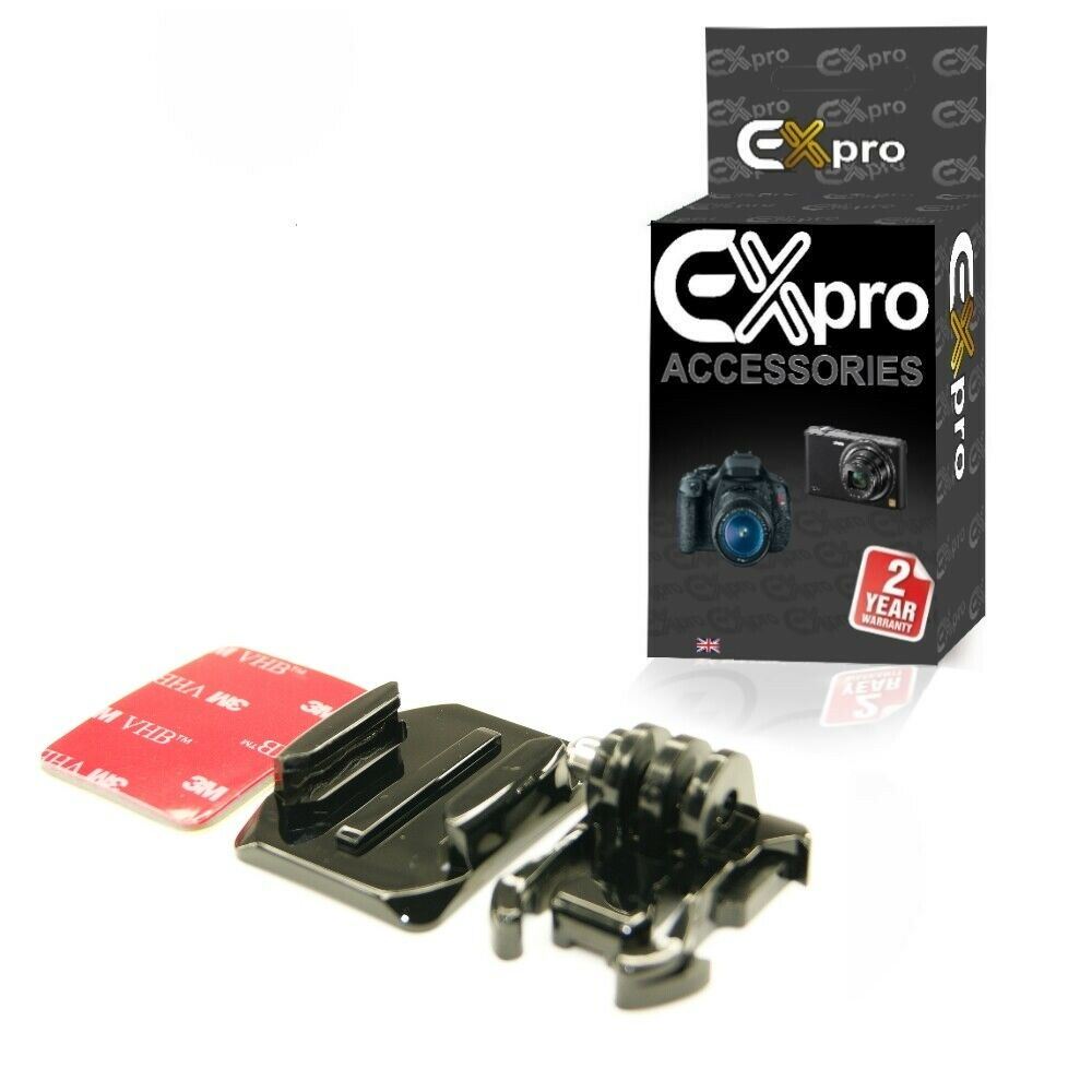 Ex-Pro Adhesive Quick release base plates and horizontal Surface mount for Action Cameras / GoPro Housing