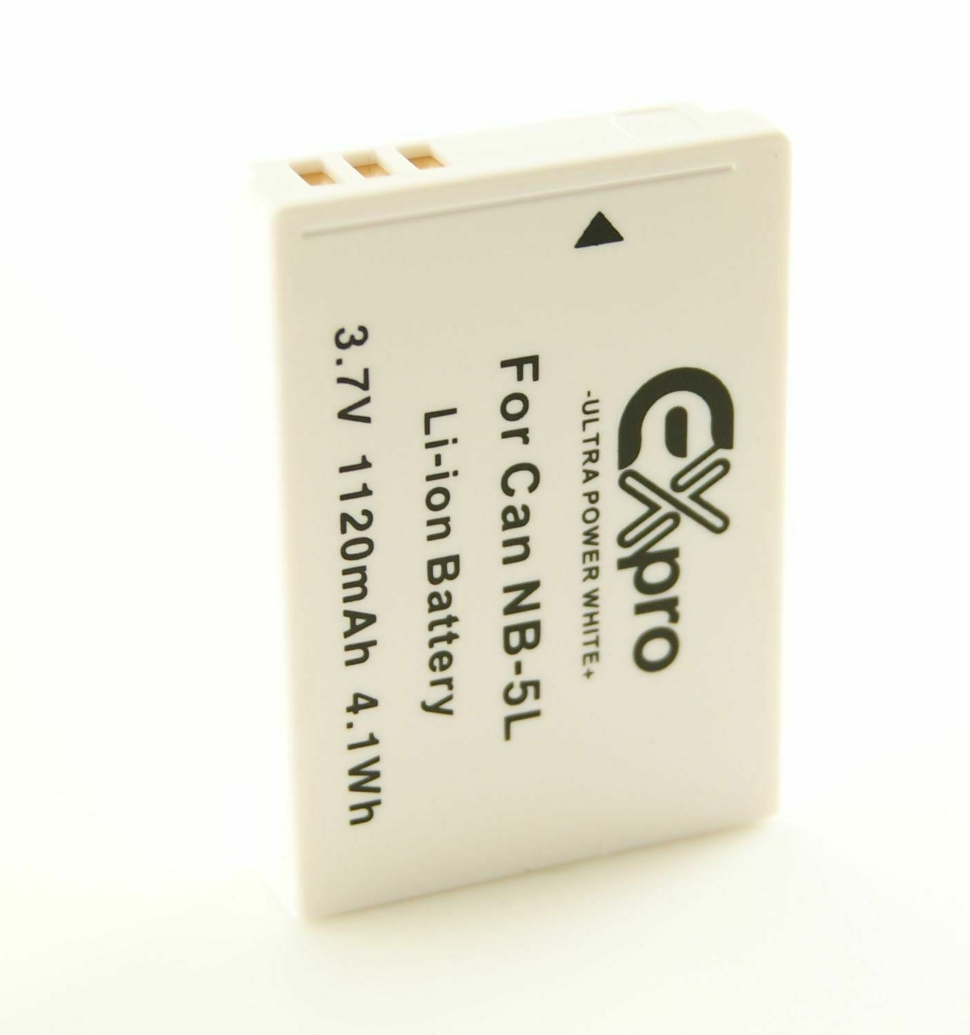 Ex-Pro Canon NB-5L, NB5L Canon White Series Li-on Digital Camera Battery