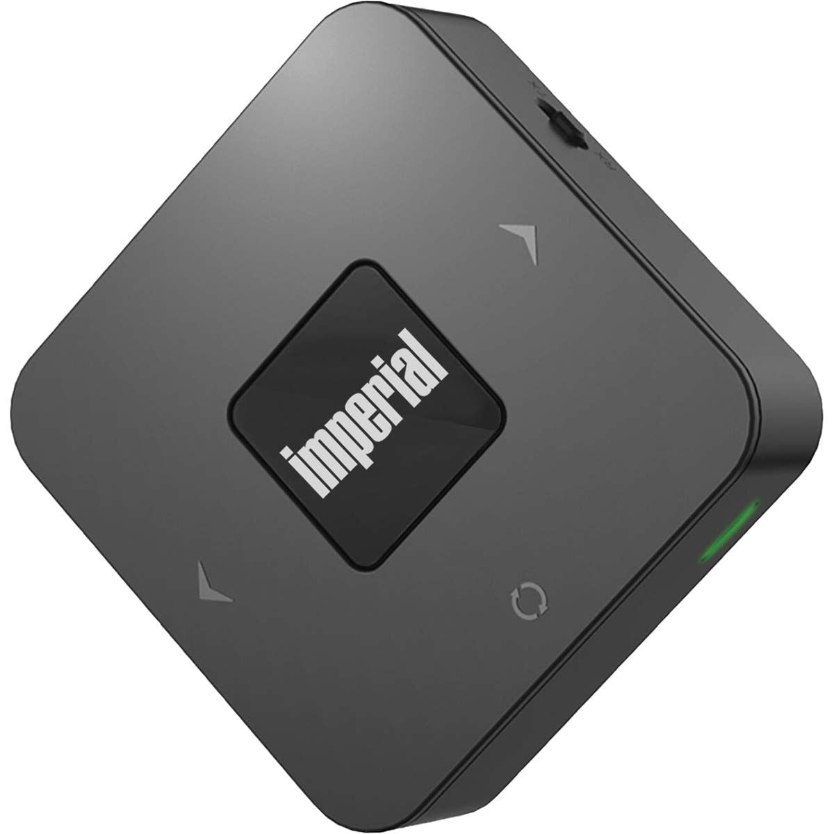 Imperial Bluetooth® Transmitter Receiver | Connection input: 1x AUX / 1x SPDIF | Connection output: 1x AUX / 1x SPDIF | AptX ™ Low latency / AptX™ / SBC | Up to 2 Devices | Maximum battery play time: 22 hrs | Black