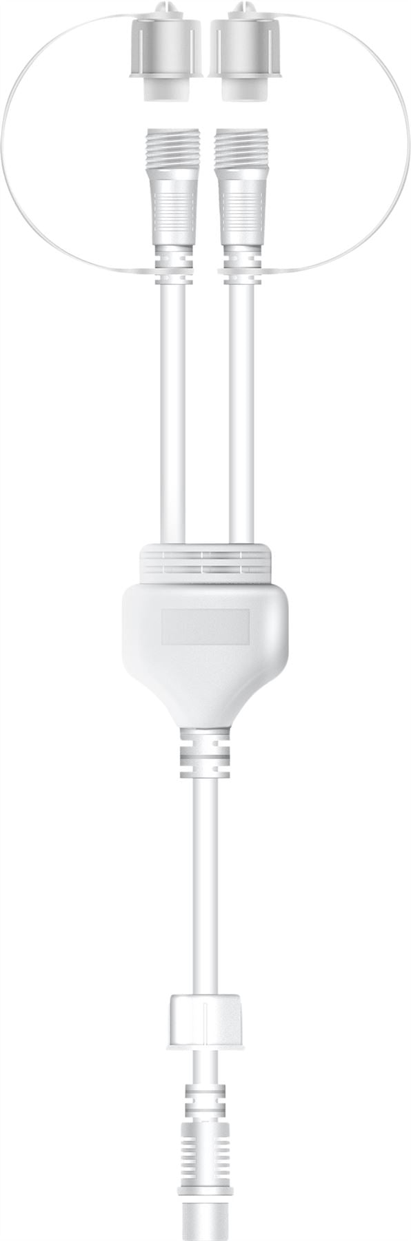 Easy-Connect 2 Way Y Splitter Rubber Connector IP65 - White