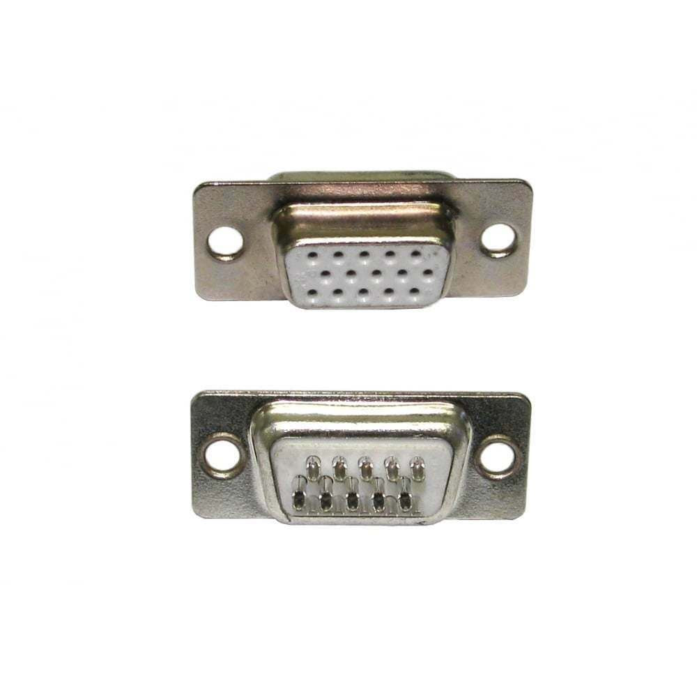 Ex-Pro SVGA VGA 15 Pin HD15 D Sub Female Solder Type Connector Chassis Adaptor