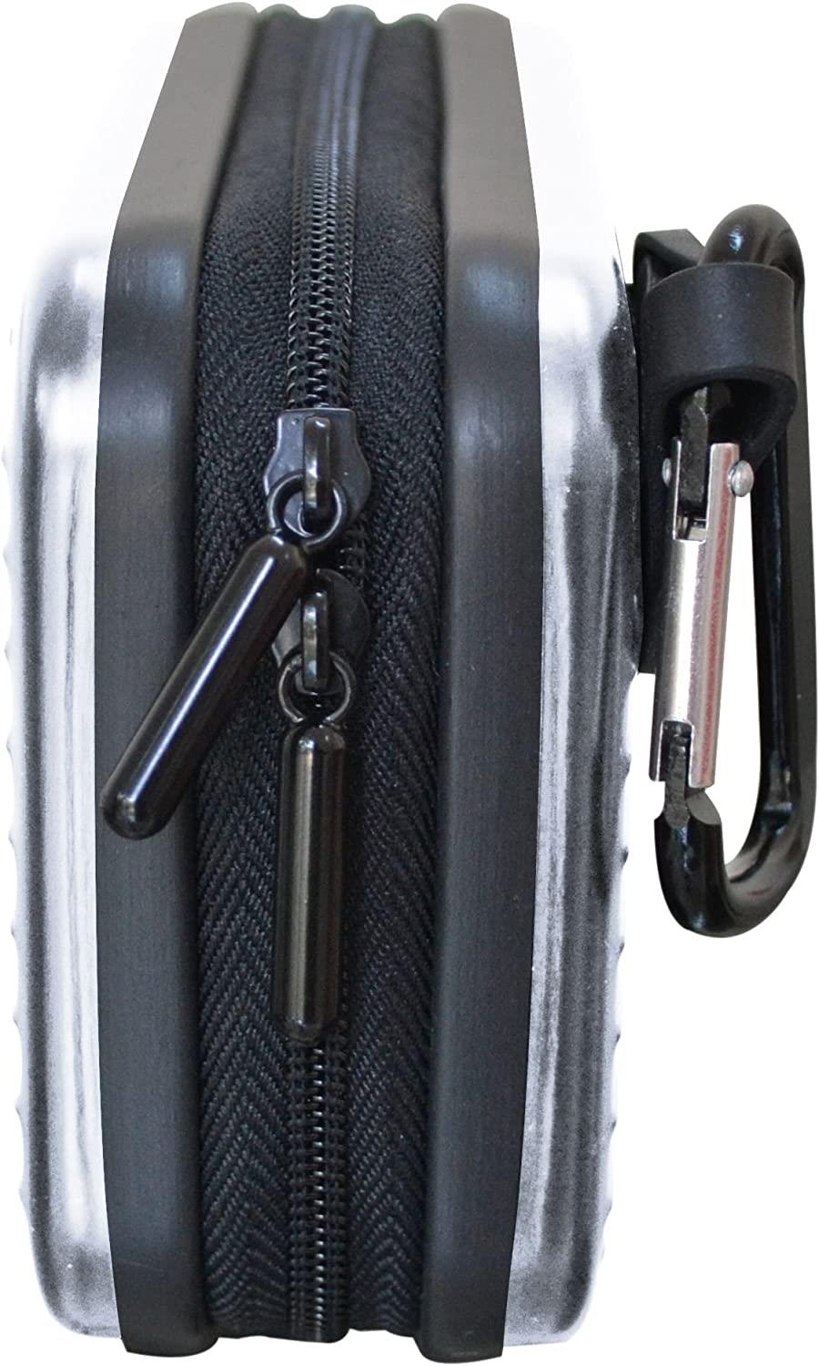 Croco "Flight" Alumininim Universal Digital Camera Hard Case Pouch Bag - Silver