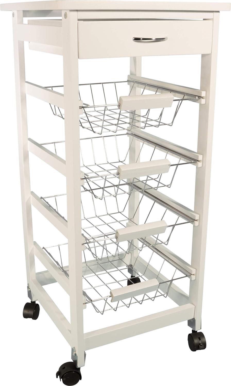 Kitchen Trolley on Castors Storage Kitchen Space, Kitchen Caddy, Serving Trolley