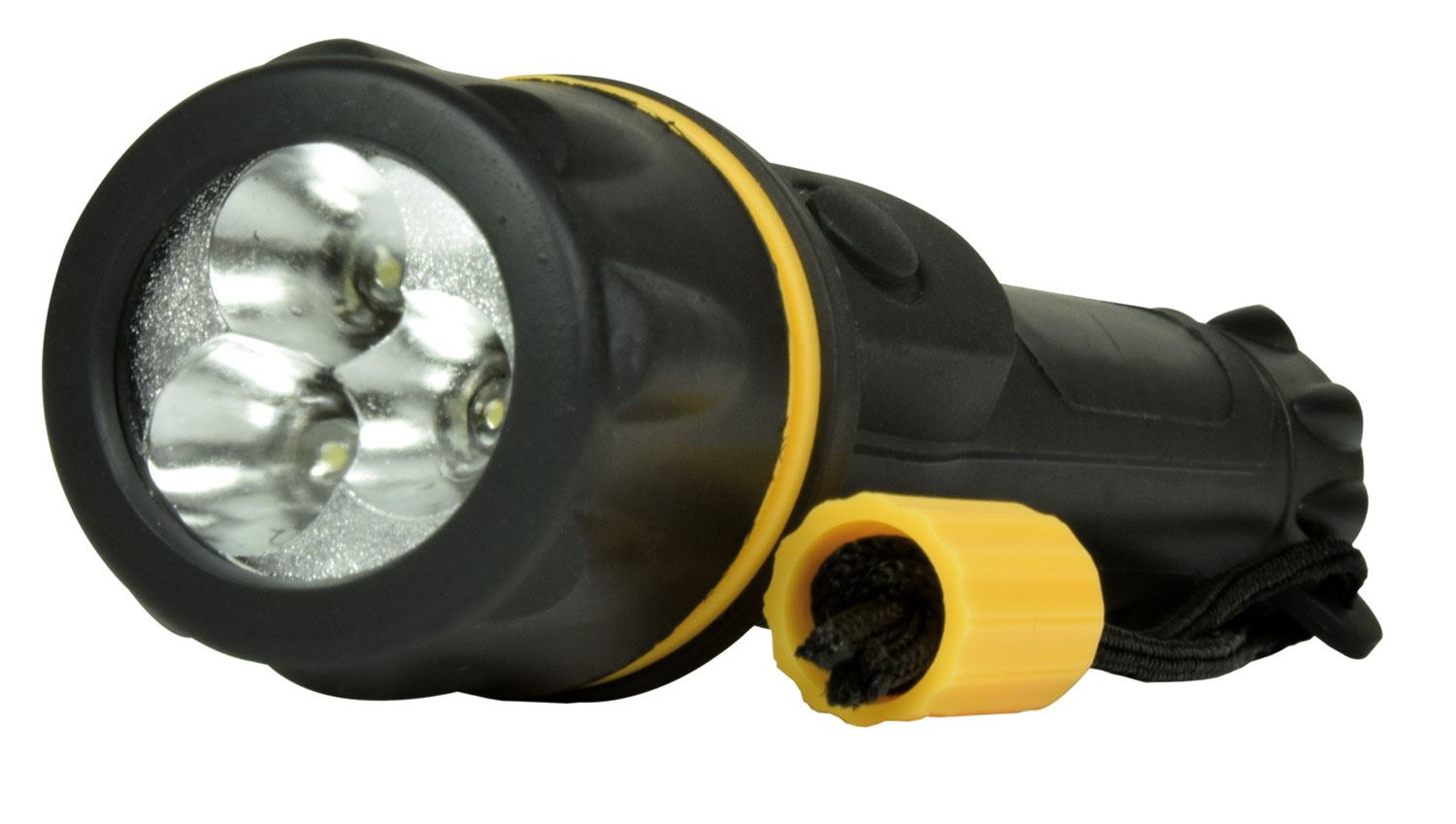 Mercury Heavy Duty LED Weather Proof Rubber Torch 2 x AA type Battery