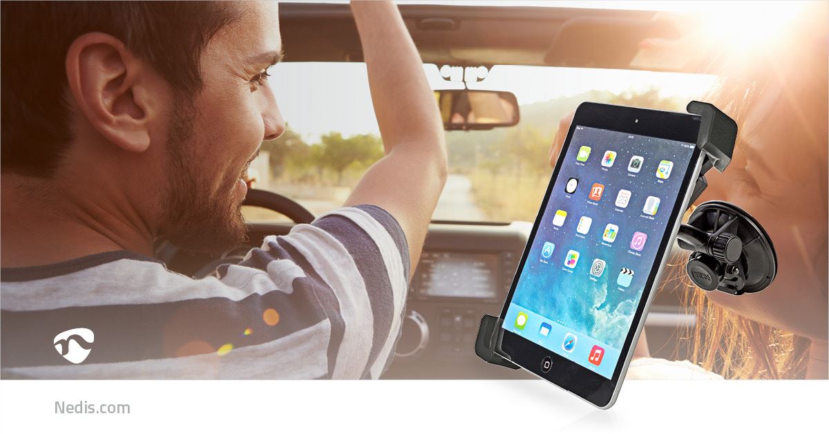 Nedis Tablet Car Mount | Maximum screen size compatibility: 12 " | In-Car Window and Headrest | Adjustable