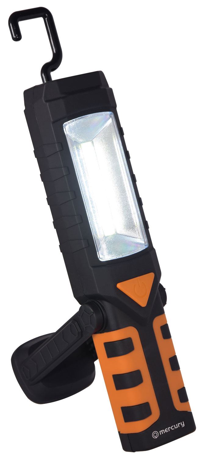 Lyyt | 3-in-1 Rechargeable Bright Worklight: 3W COB LEDs, Secondary LED Torch, and Emergency Red LED | Features Swivel Hook, Magnet, and USB Powerbank Function