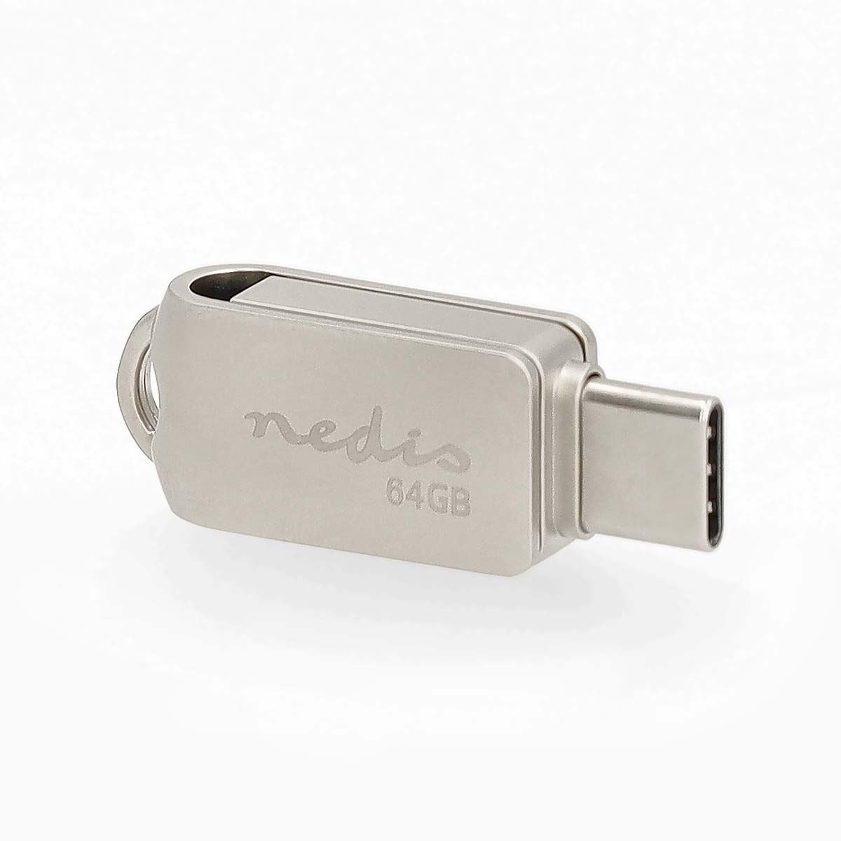 Nedis Flash Drive | 64 GB | USB-A / USB-C™ | Read speed: 90 MB/s | Write speed: 20 MB/s