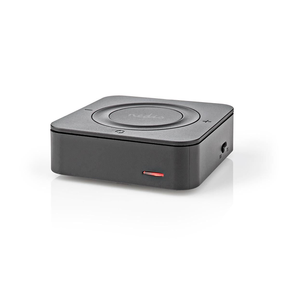 Nedis Bluetooth® Transmitter Receiver | Connection input: 1x AUX / 1x SPDIF | Connection output: 1x AUX / 1x SPDIF | AptX ™ Low latency / AptX™ / SBC | Up to 2 Devices | Maximum battery play time: 22 hrs | Black