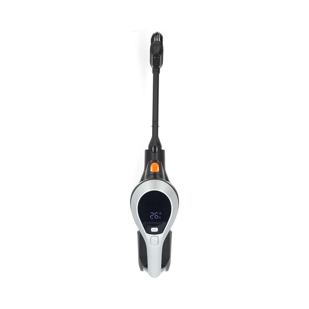 Nedis Stick Vacuum Cleaner | 130 W | 25.9 VAC | Motorized Brush with Integrated Lighting | 10000 Pa | HEPA air filter | Black / Orange