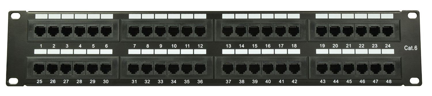 Adastra 48-Port CAT6 IDC Patch Panel 2U + Cable Management