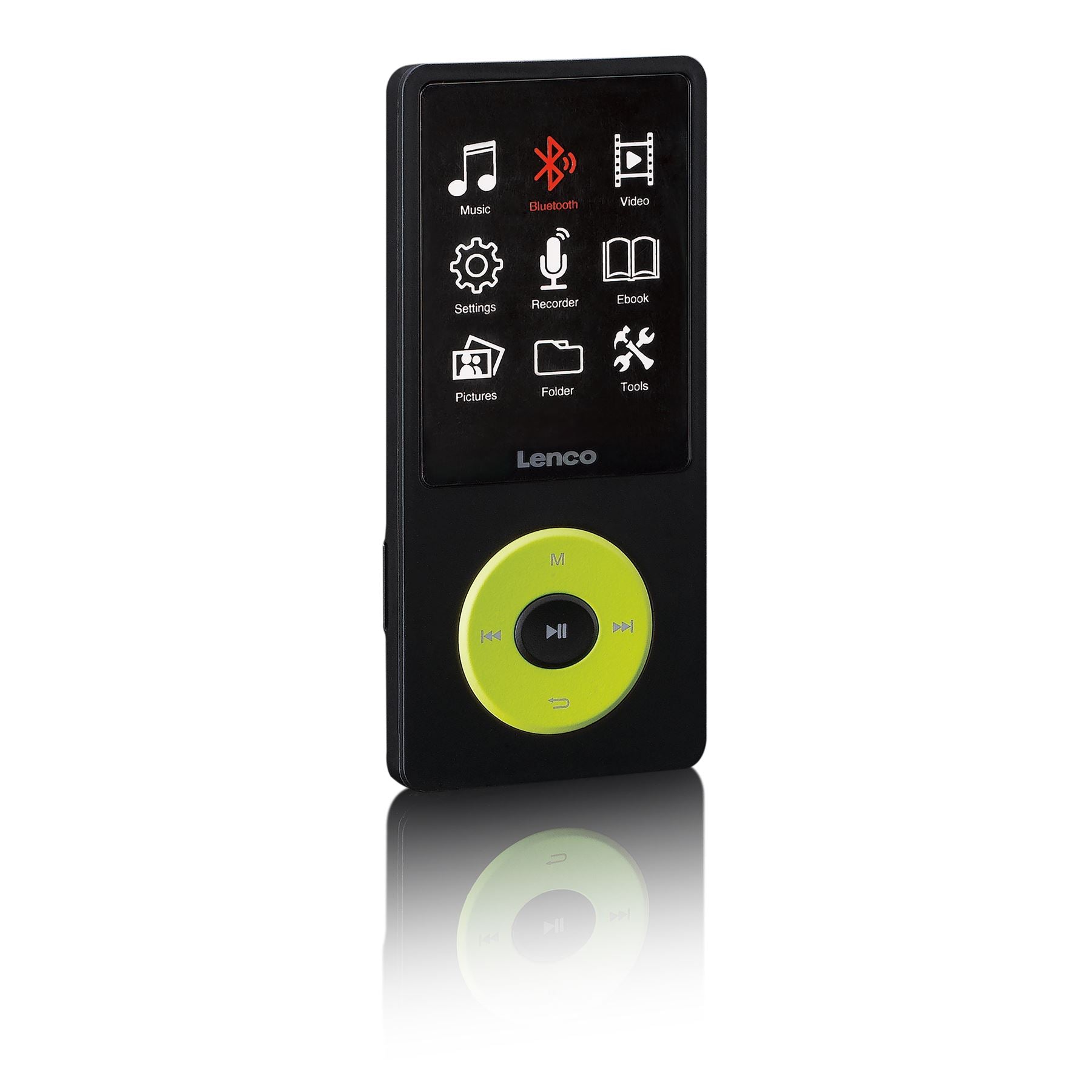 Lenco MP3/MP4 Player | Bluetooth® | 8GB | Micro SD Card Expansion | Green
