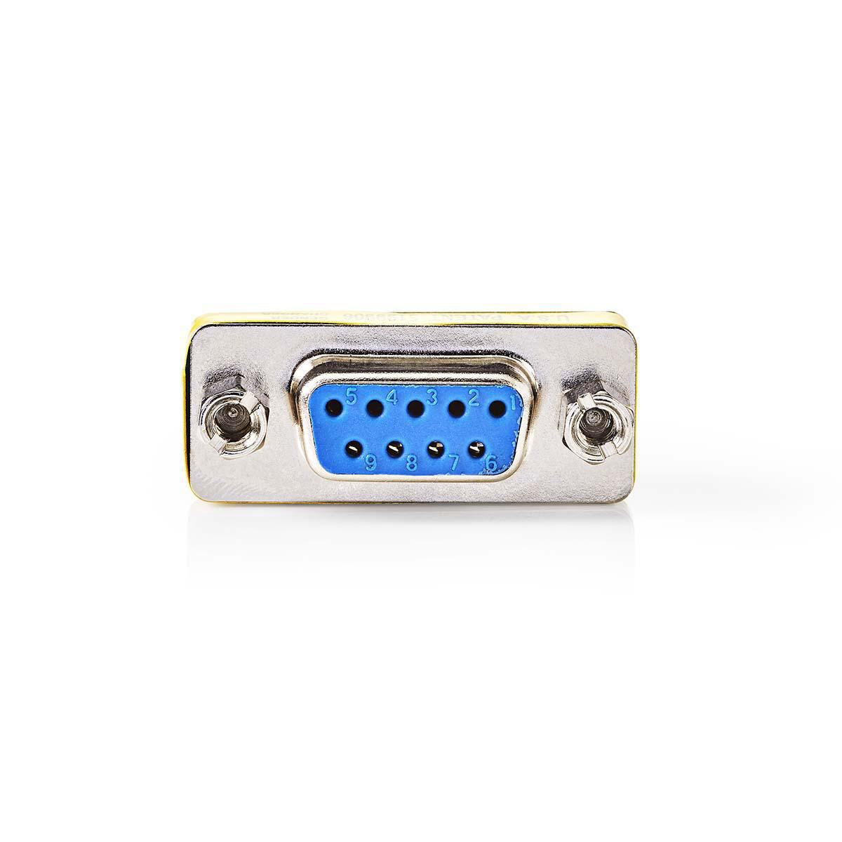 Nedis Serial Adapter | Adapter | D-SUB 9-Pin Female | D-SUB 9-Pin Female | Nickel Plated | Metal