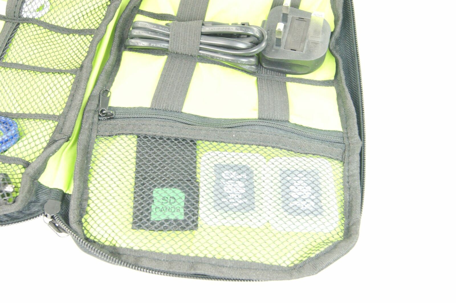 Ex-Pro Zip Up Travel Organiser for Cables, Accessories, Connectors, Memory cards, USB drive etc..