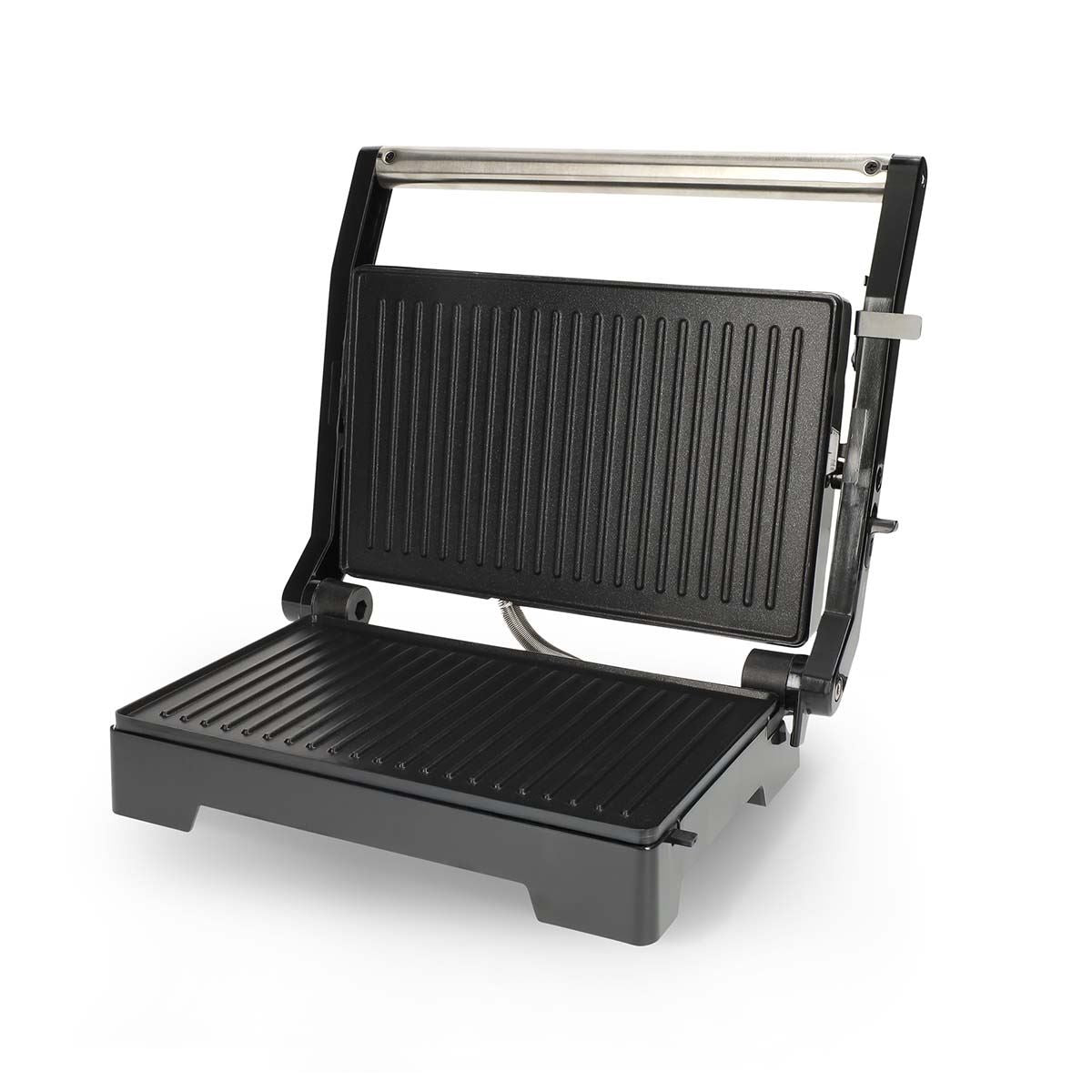 MELISSA 2-in-1 Electric Panini Press & Grill, Fold-Out, 1000W Fit Grill with Non-Stick Plates & Drip Tray