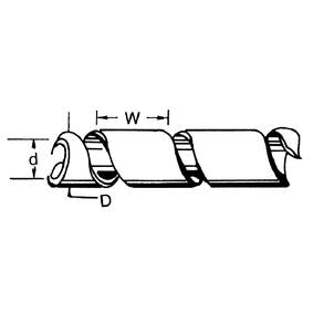 Nedis Cable Management | Spiral Sleeve | 1 pcs | Maximum cable thickness: 100 mm | PVC | Black