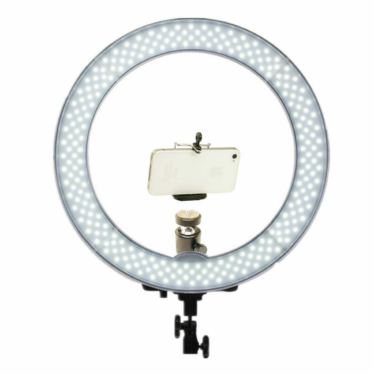 Ex-Pro Ring Light Photography 5500K 90+ CRI 36W (200w EQ) SMD LED 12" [Social Media Package - Dressing Table Stand Version]