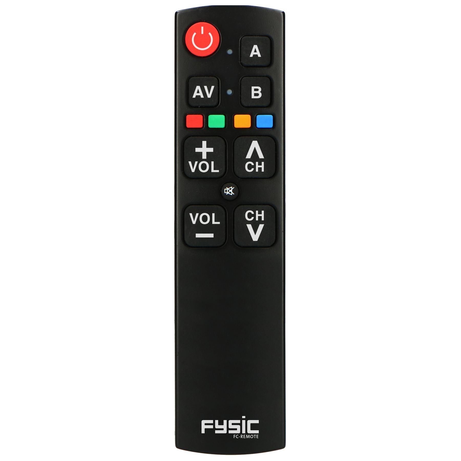 Fysic Large Button Simplified, 2 Device, Universal TV Remote Control for Elderly, Arthritis etc..