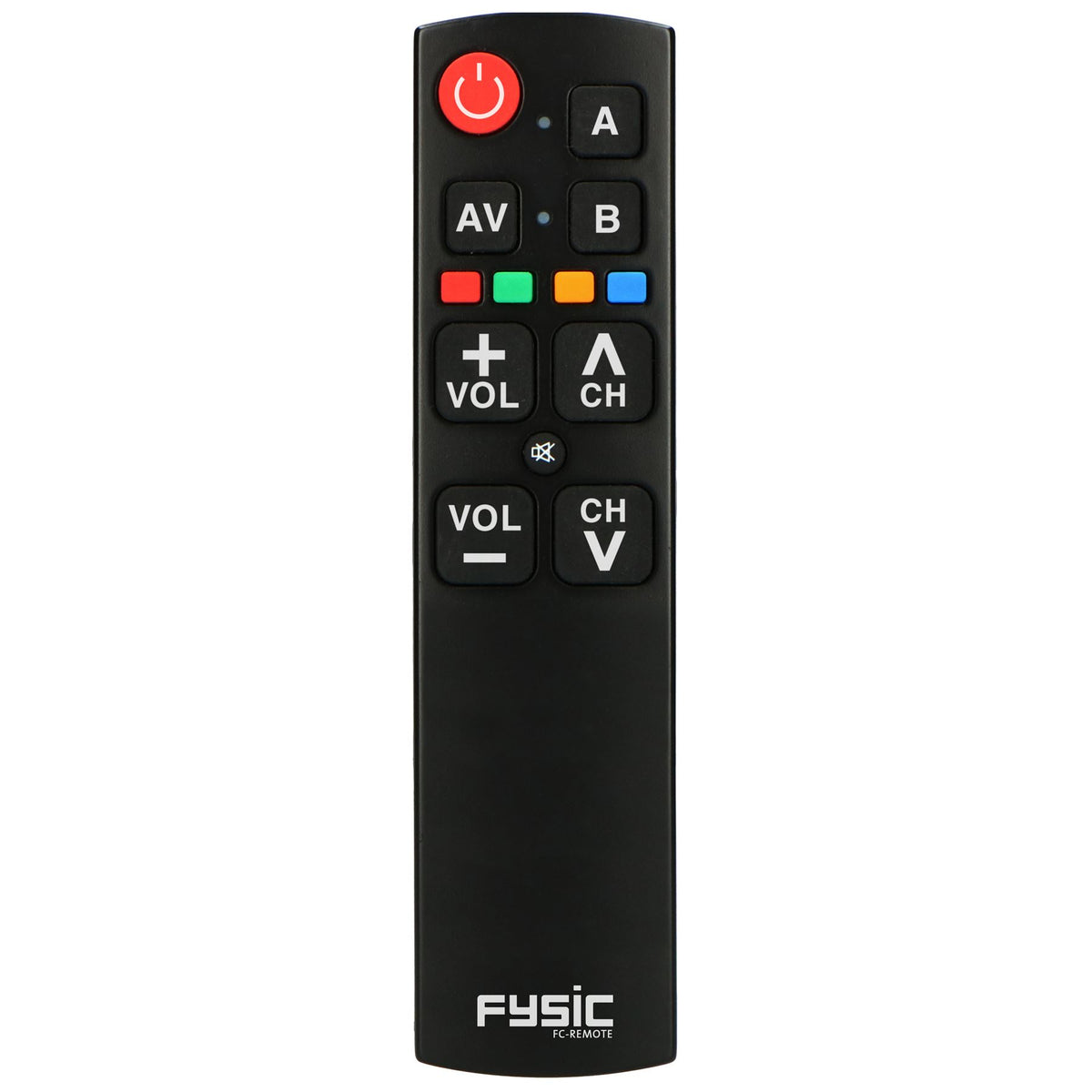 Fysic Large Button Simplified, 2 Device, Universal TV Remote Control f
