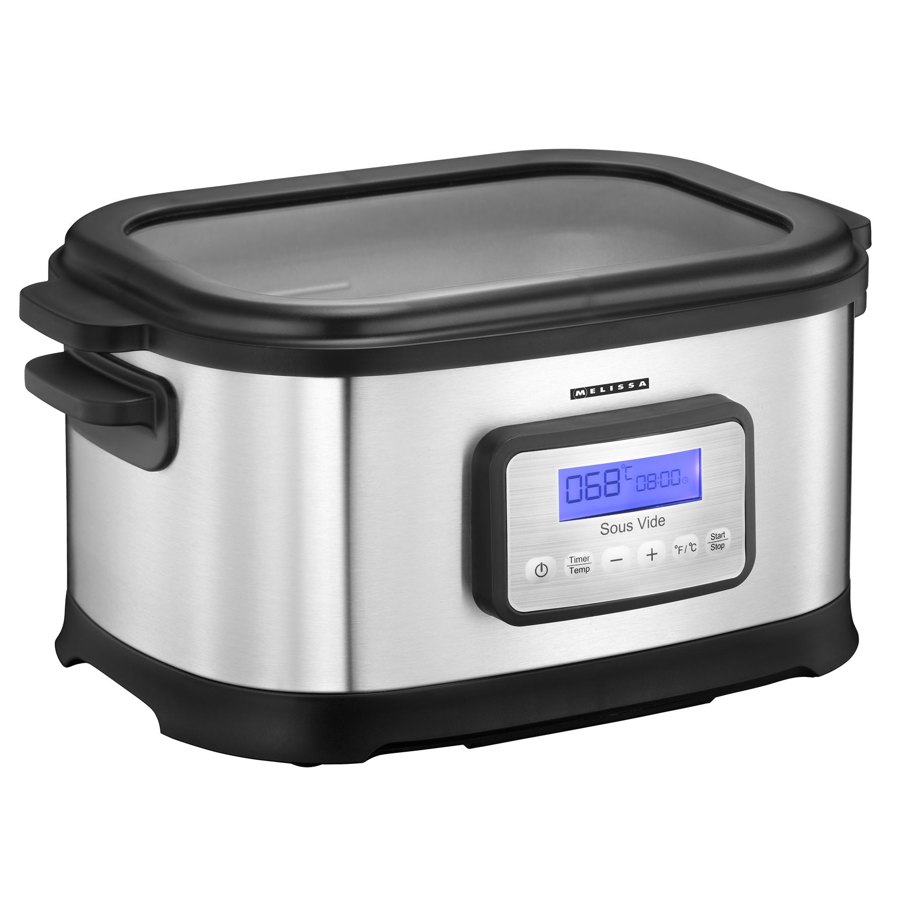 MELISSA Le-France Sous Vide 6L 520W, "French Under Vacuum Cooking" Cooker with LCD Timer, Healthier Juicery and Flavoursome, Stainless Steel / Black