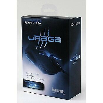 Hama uRage Reaper Neo | USB | 6 Button Gaming Mouse | 3200 DPI | LED illumination | Black