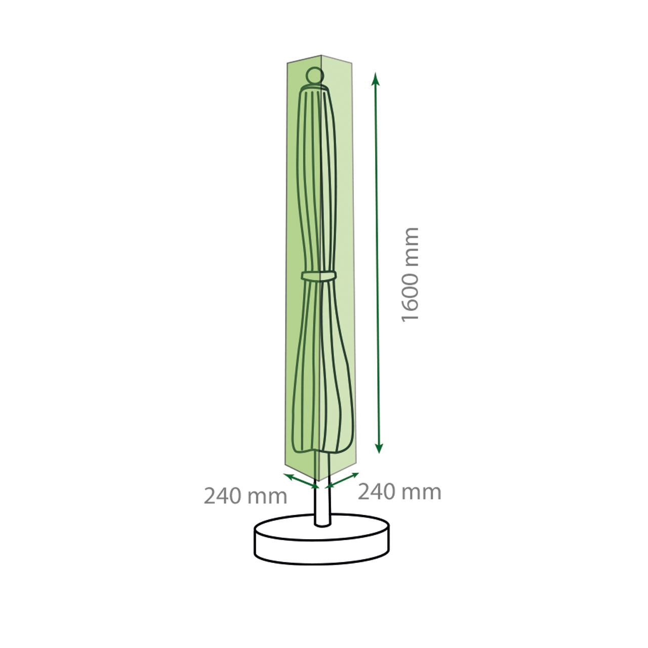 Water Resistant Garden Parasol Umbrella Cover H: 1600mm Diameter: 240mm